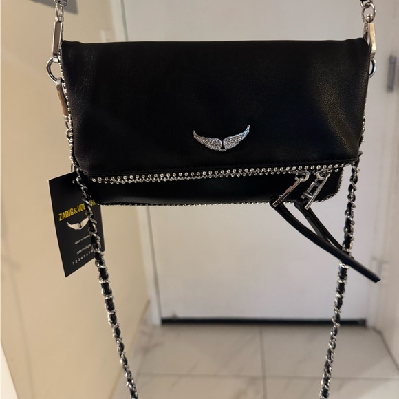 Black Leather Chain Bag - Picture 5 of 7
